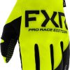 Motorradhandschuhe FXR Cold Cross Lite Motocross Handschuhe schwarz/gelb