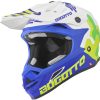 Bogotto V328 Camo Fiberglas weiß/blau Motorradhelme