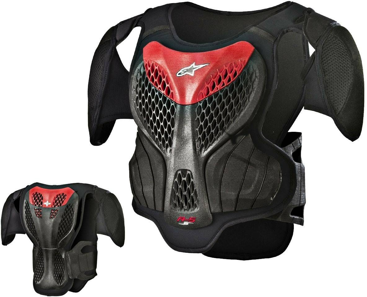 Alpinestars Kids Brustpanzer A-5 - Schwarz/ Grau/ Rot Protektoren