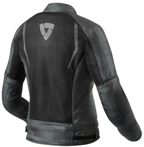 Motorradjacken REV'IT! Torque Lady JacketCamo Black/Grey