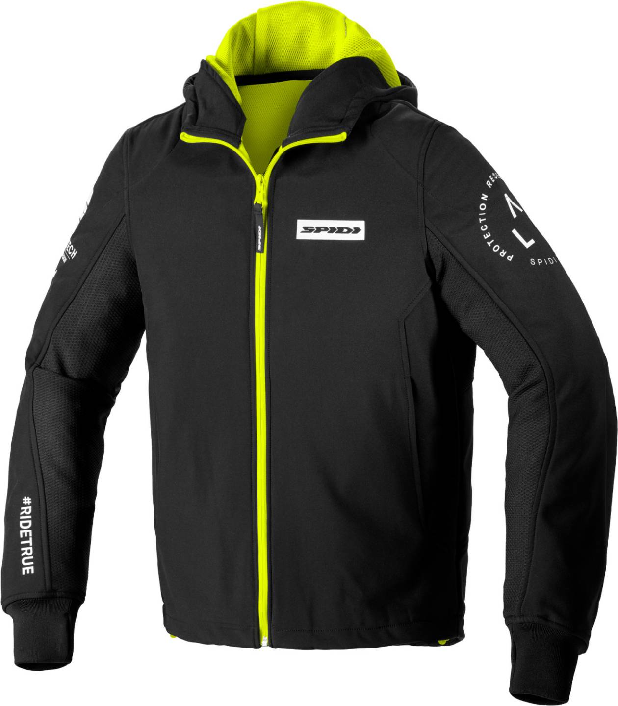 Spidi Hoodie Armor EvoSchwarz/Gelb Motorradjacken