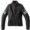 Motorradjacken Spidi Vintage Lederjacke Damen Schwarz/Grau