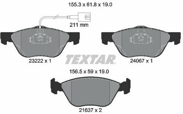 Textar 2322201 Auto-Bremsanlagen