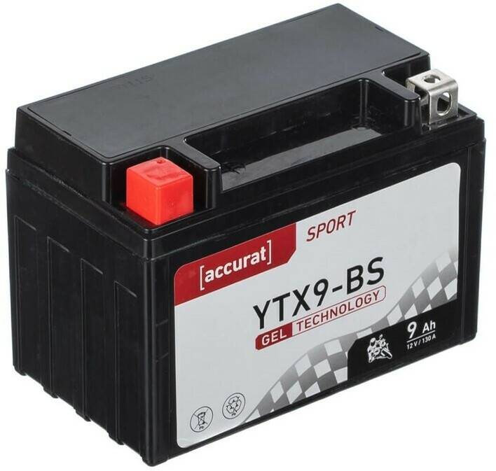 Motorradbatterien Accurat Sport GEL YTX9-BS 12V 9Ah