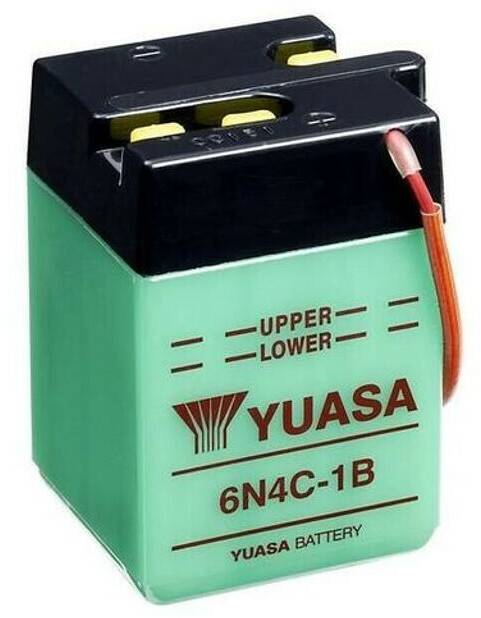 Motorradbatterien Yuasa 6 V 4Ah 6N4C-1B