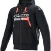 Motorradjacken Alpinestars Chrome Ignitionschwarz/rot