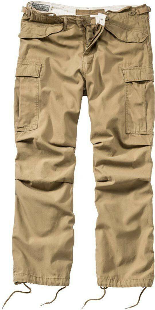 Motorradhosen Surplus Vintage Fatigue Hose beige