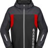 Spidi Hoodie II H2Out Jacketblack/grey/red Motorradjacken