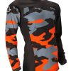 Motocross-Jerseys Acerbis X-Duro Winterschwarz/orange