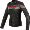 Dainese Blackjack Lady Jackeschwarz/grau/rot Motorradjacken