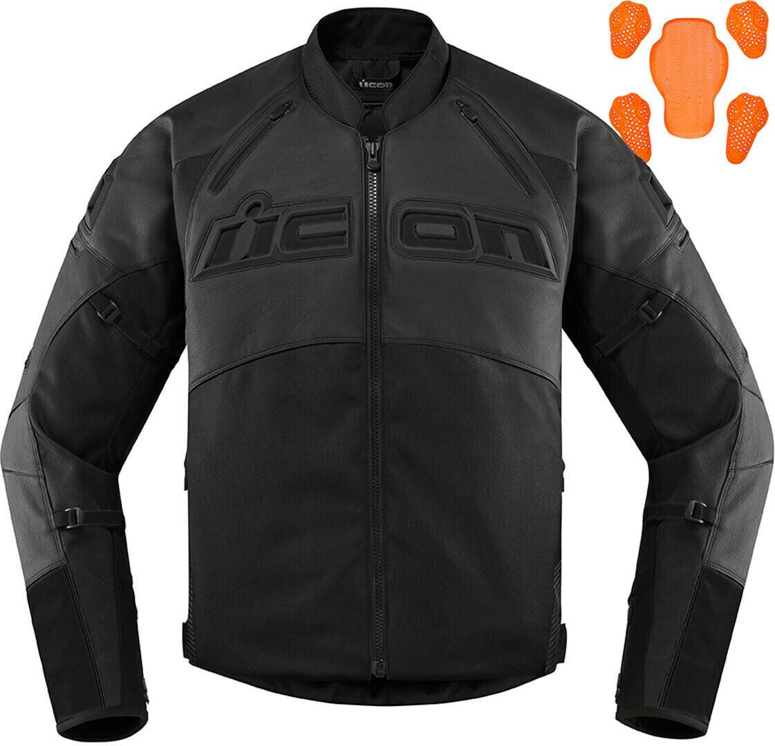 Icon Contra2 Jackeschwarz Motorradjacken