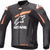 Alpinestars GP Plus V4 Leather Jacketblack/neon red Motorradjacken