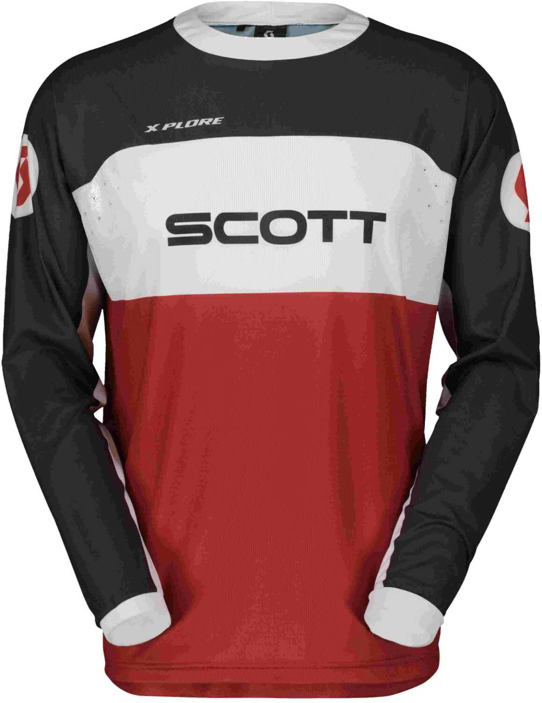 Motocross-Jerseys Scott 450 X-Plore Swap schwarz/rot