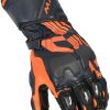 Motorradhandschuhe Macna Power Track Motorrad Handschuhe blau/orange