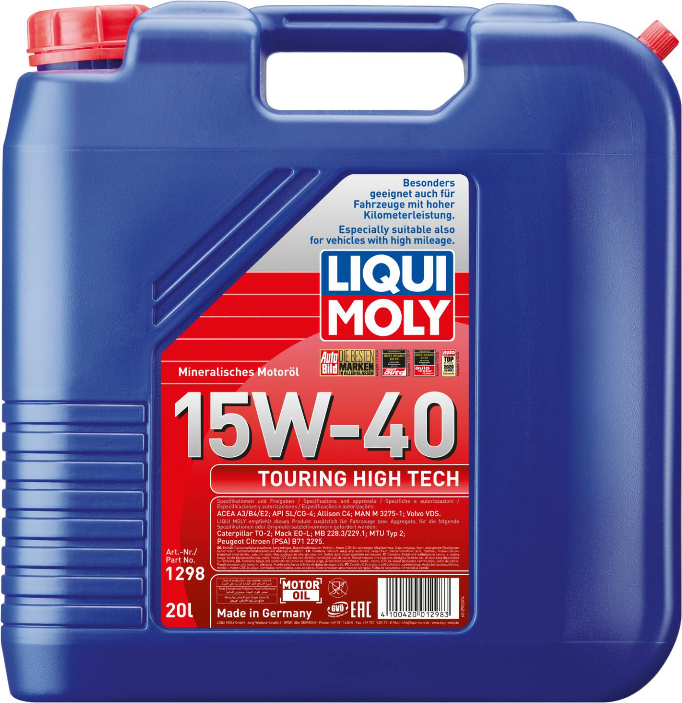 LIQUI MOLY Touring High Tech 15W-4020 l LIQUI MOLY Touring High Tech 15W-40