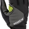 Klim Inversion Insulated Handschuhe grau-gelb Motorradhandschuhe