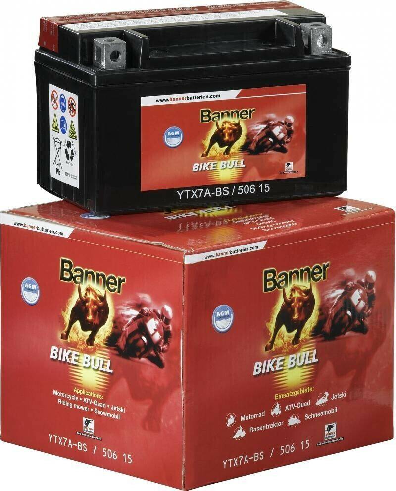 Banner LF 12V 6Ah YTX7A-BS Motorradbatterien