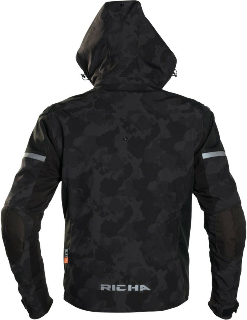 Richa 2STL Camo Jacke schwarz/dunklegrau Motorradjacken