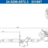 Auto-Bremsanlagen ATE Bremsschlauch vorne rechts für Hyundai Tucson, Kia Sportage (24.5298-0572.3)