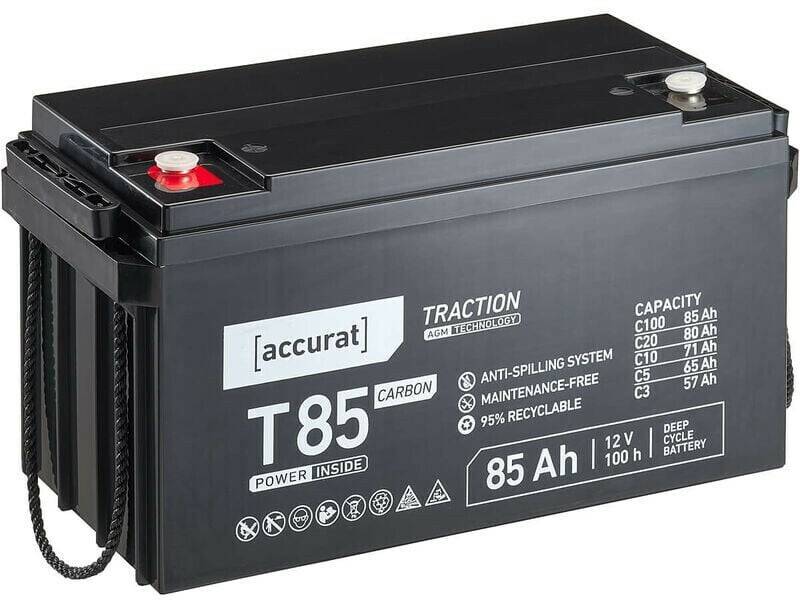 Accurat Traction T85 Carbon AGM Autobatterien