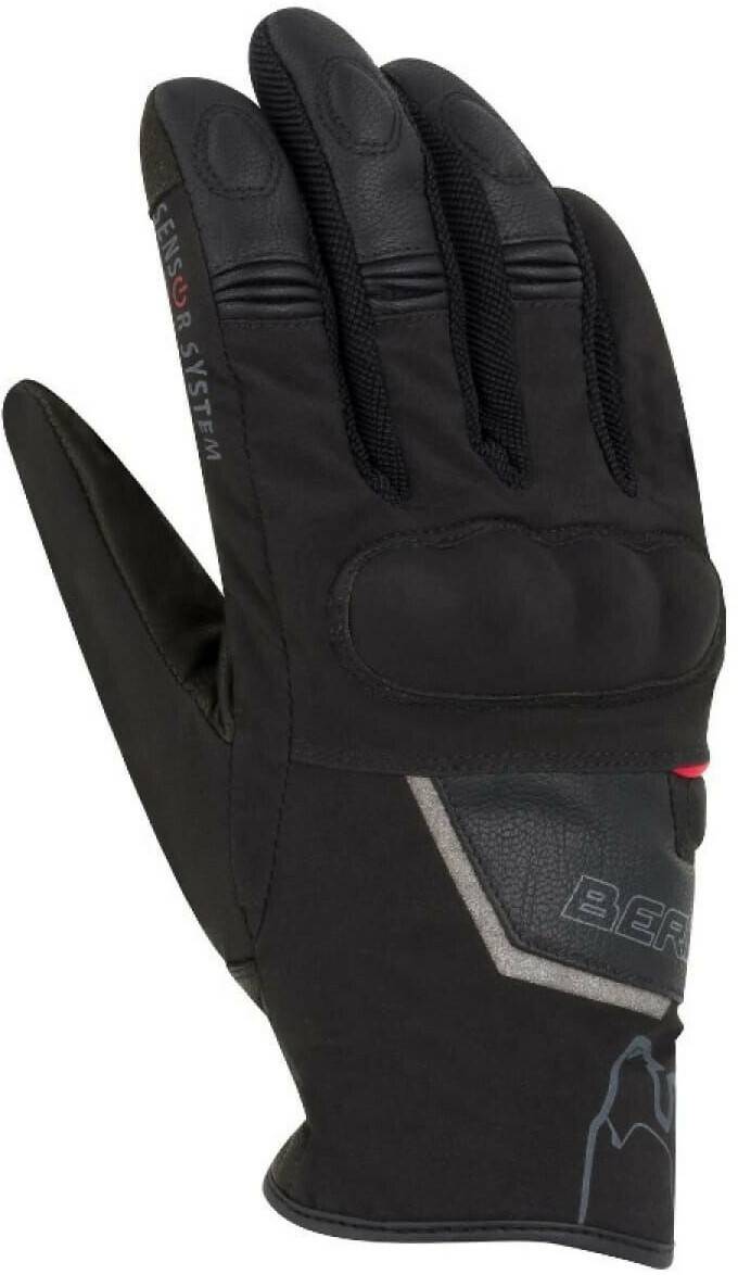 Motorradhandschuhe Bering Bering Gourmy Motorrad Handschuhe schwarz