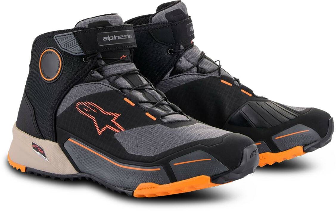 Alpinestars CR-X Drystarblack/grey/orange Motorradstiefel