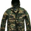 Vintage Industries Levin Camo Textiljacke wasserdicht Braun/Oliv/Beige Motorradjacken