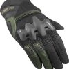 Motorradhandschuhe Bogotto Xatran perforierte Handschuhe schwarz/grün