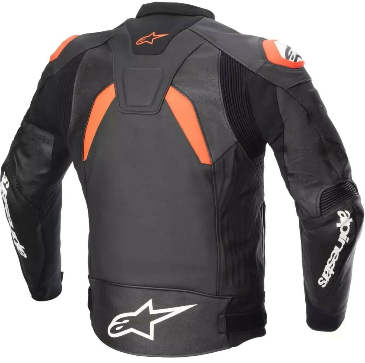 Alpinestars GP Plus V4 Leather Jacketblack/neon red Motorradjacken