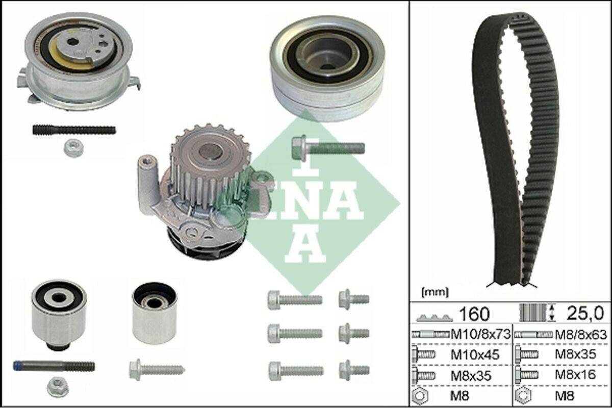 Ina Wasserpumpe + Zahnriemensatz 530 0550 32 Auto-Motorteile & Motorkühlung