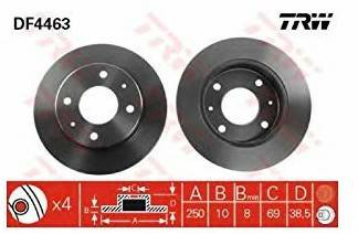 TRW DF4463 Auto-Bremsanlagen