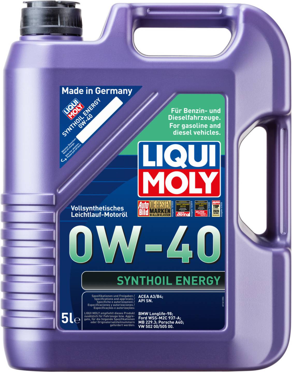 LIQUI MOLY Synthoil Energy 0W-40 LIQUI MOLY Synthoil Energy 0W-405 l