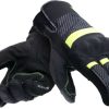 Dainese Fulmine D-Dry Glovesblack/yellow fluo/dark grey Motorradhandschuhe