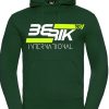 Motorradjacken Berik International Hoodie weiss/grün