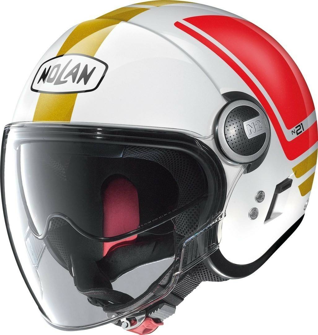 Nolan N21 VisorFlybridge Metal White 67 Nolan N21 Visor