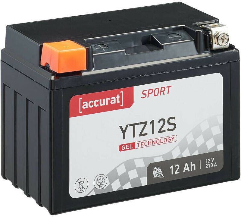 Accurat Sport GEL YTZ12S 12V 12Ah Motorradbatterien