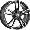 Felgen MSW Wheels 73 gloss dark grey full polished (8.5x18)