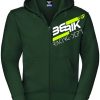 Motorradjacken Berik Racing Zip Hoodie weiss/grün