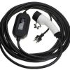 vhbw Ladekabel Typ 2 zu Typ F CEE 7/7 kompatibel mit VW Passat GTE Tiguan eHybrid Elektroauto 1-phasig 16 A 3,5 kW 10 m Elektroauto-Ladekabel