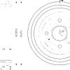 Auto-Bremsanlagen ATE Bremstrommel hinten rechts links für Ford Sierra