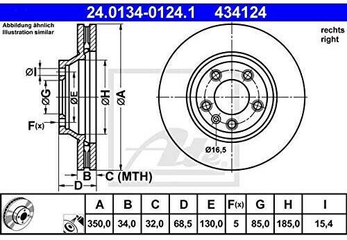 ATE 24.0134-0124.1 Auto-Bremsanlagen