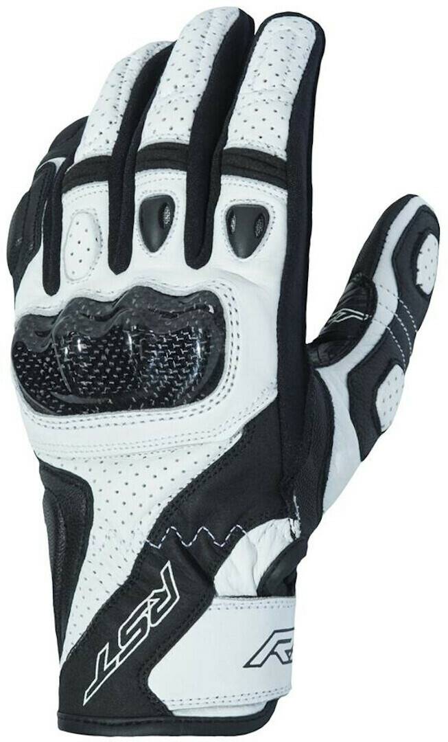 RST Stunt III Handschuhe schwarz/weiss Motorradhandschuhe