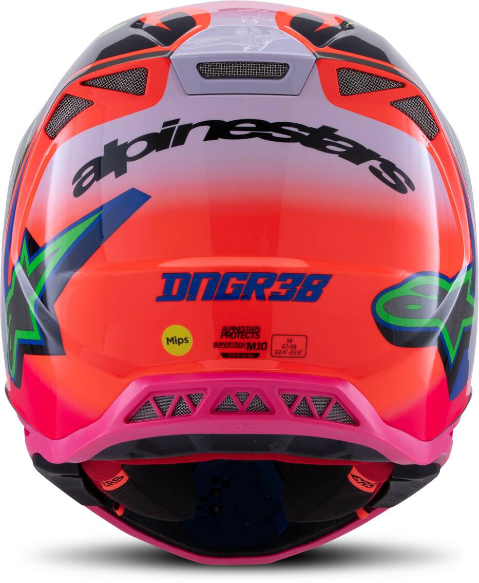 Alpinestars Supertech M10 Helmet S24 Alpinestars Supertech M10 Helmet S24Deegan Monster orange fluo/purple/pink