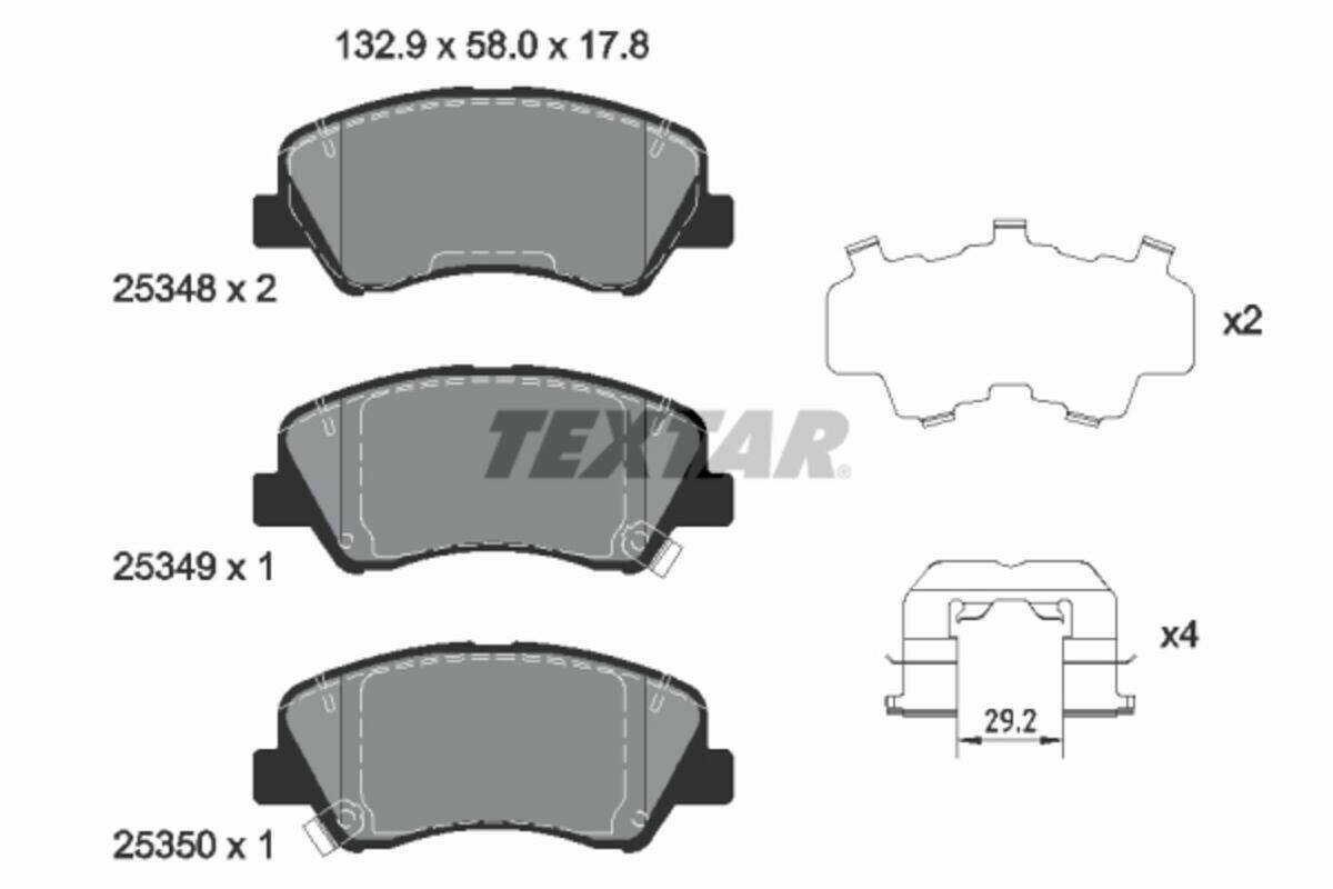 Textar 2534801 Auto-Bremsanlagen