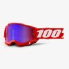 Motocrossbrillen 100% Accuri 2Red/Red-Blue Lens