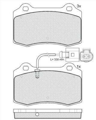 ABS All Brake Systems Bremsbelagsatz Scheibenbremse vorne rechts links für Seat Leon, T Cupra R (38592) Auto-Bremsanlagen