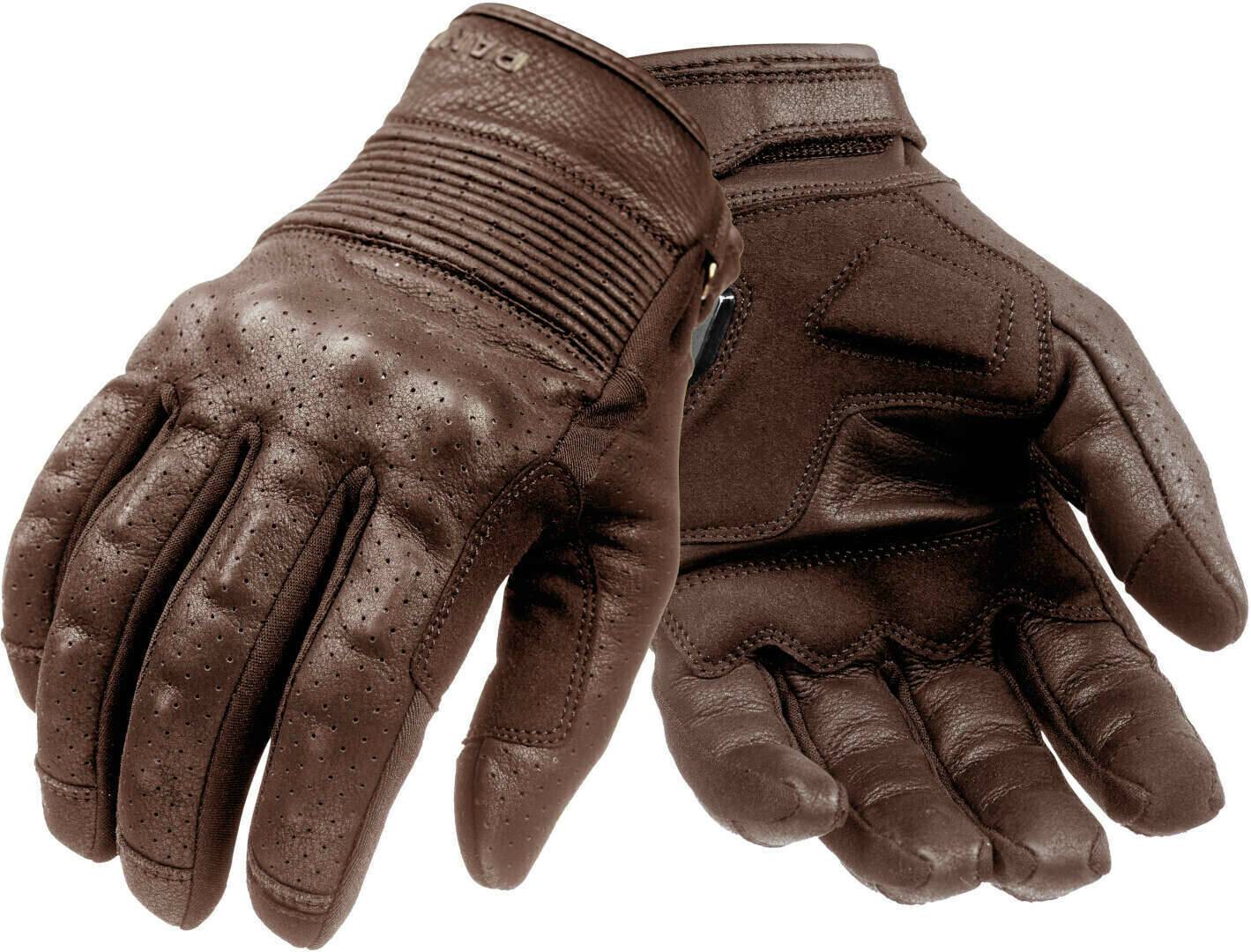 Motorradhandschuhe Pando moto Onyx Black braun