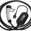 vhbw Ladekabel Typ 2 zu Typ F CEE 7/7 kompatibel mit Renault Kangoo E-Tech Elektroauto 1-phasig 16 A 3,5 kW 5 m Elektroauto-Ladekabel