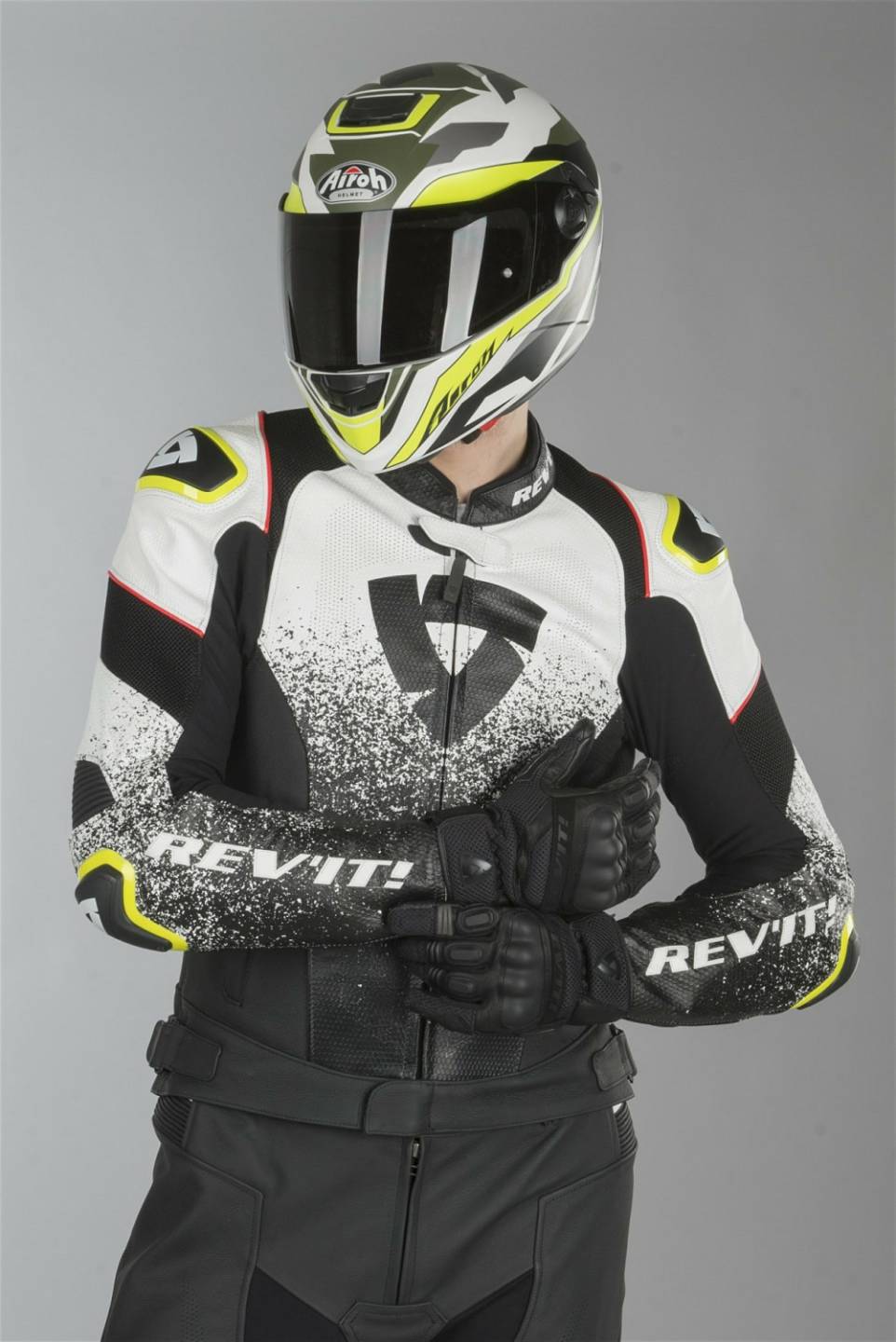 Motorradjacken REV'IT! Quantum Air Jackeschwarz/ weiß