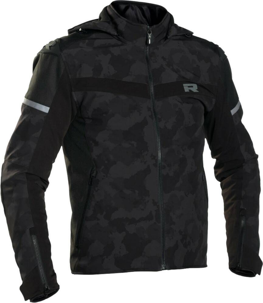 Richa 2STL Camo Jacke schwarz/dunklegrau Motorradjacken